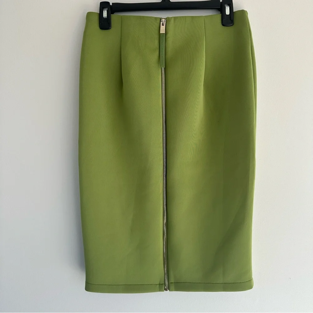 Catherine Malandrino Classic Pencil Skirt in Green Size 6 - Picture 3 of 9